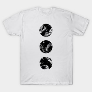 Black and White Dry Bones | Seneh Design Co. T-Shirt